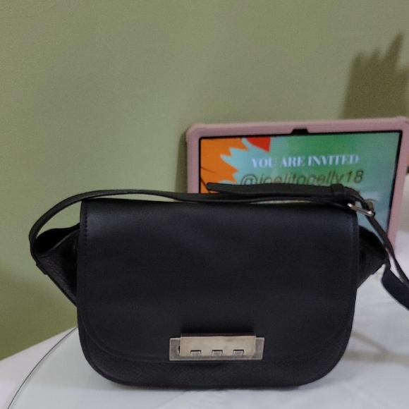 Zac Posen black Elegant Black Crossbody  Bag - Picture 1 of 11